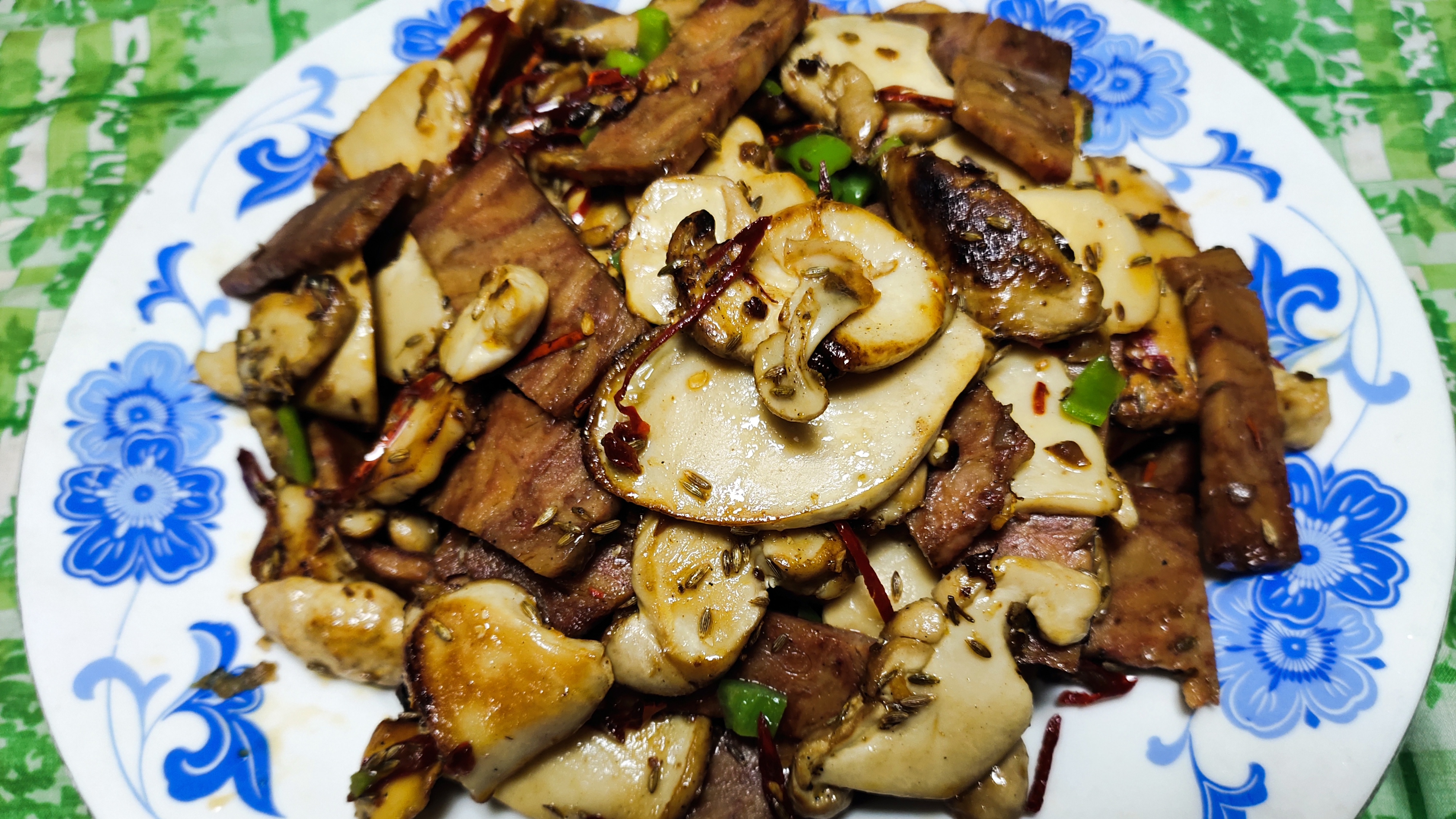 关德财老师教做素菜 烤味白莲菇