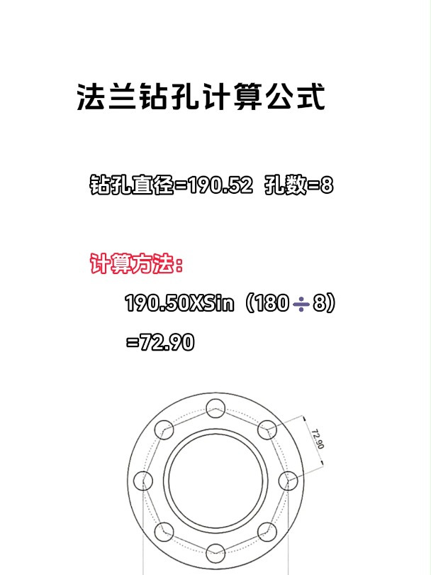 法兰孔计算公式