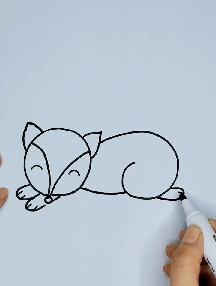 小狐狸怎么画出生图片