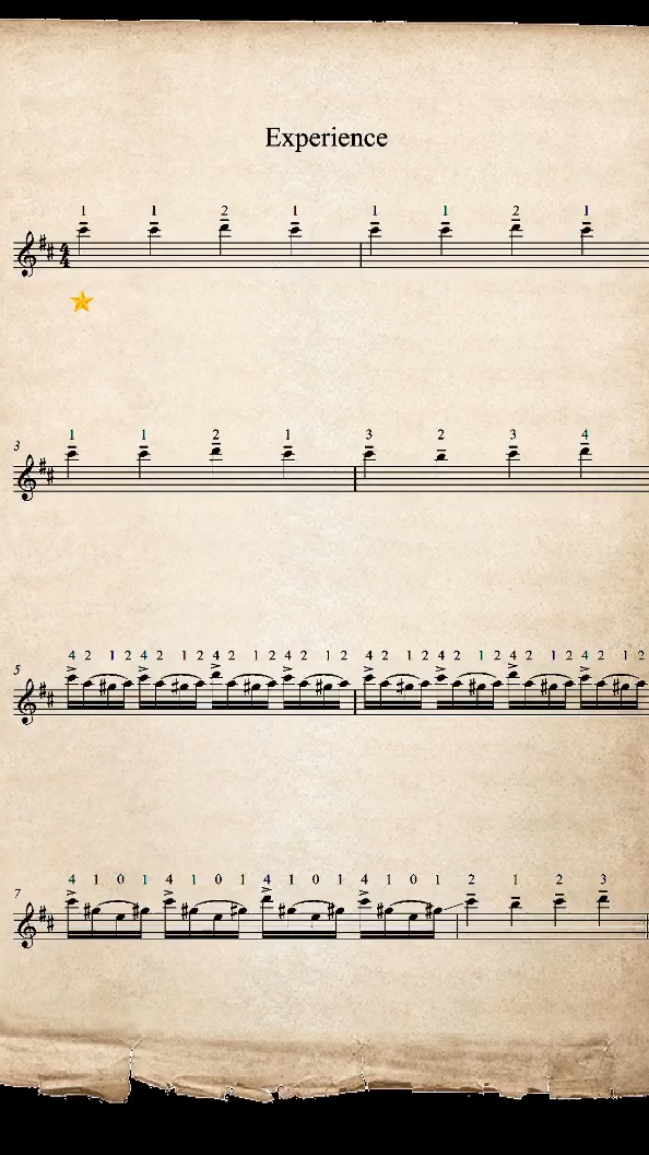 experience人类高质量小提琴谱神仙bgm