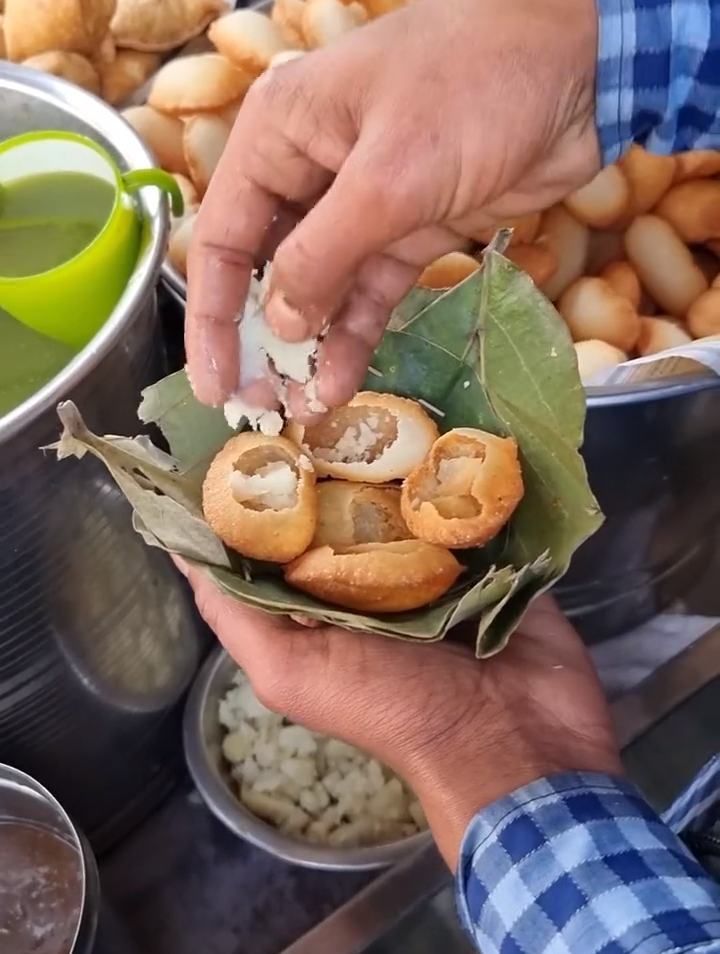 印度街头小吃脆球这个是真的干净又卫生印度美食