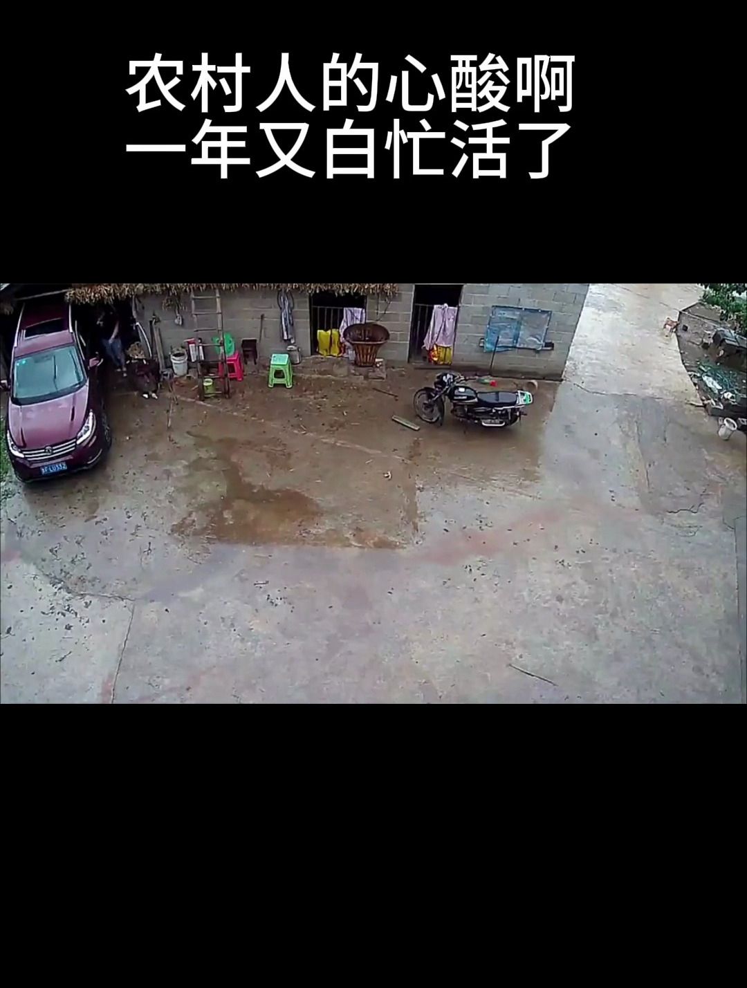 农村人的心酸啊,一年又白忙活了-度小视