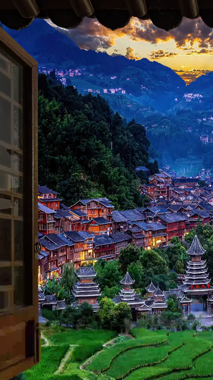 贵州黎平肇兴侗寨,有对象的一起来最美风景