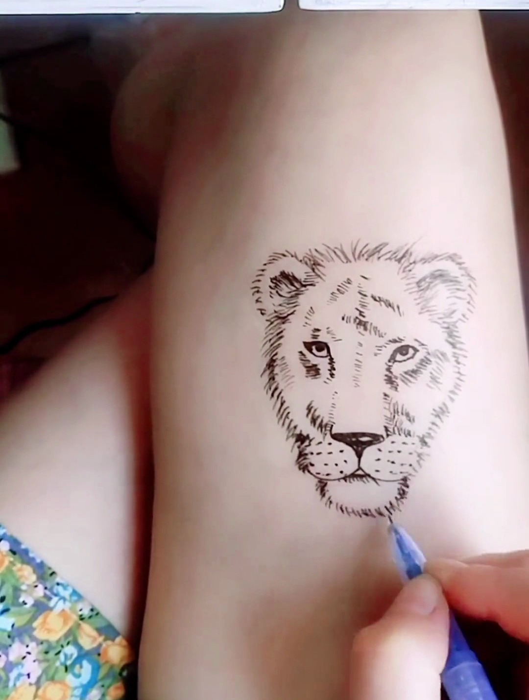 狮子头纹身含义图片
