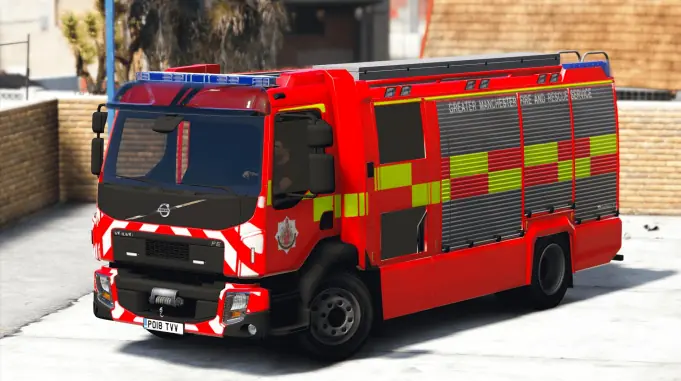 Gta5 Mod 依维柯重型消防车山路越野 游戏 动作游戏 好看视频