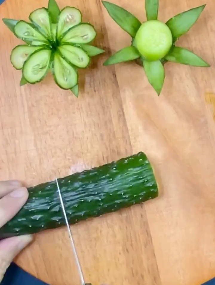 黄瓜创意摆盘技巧