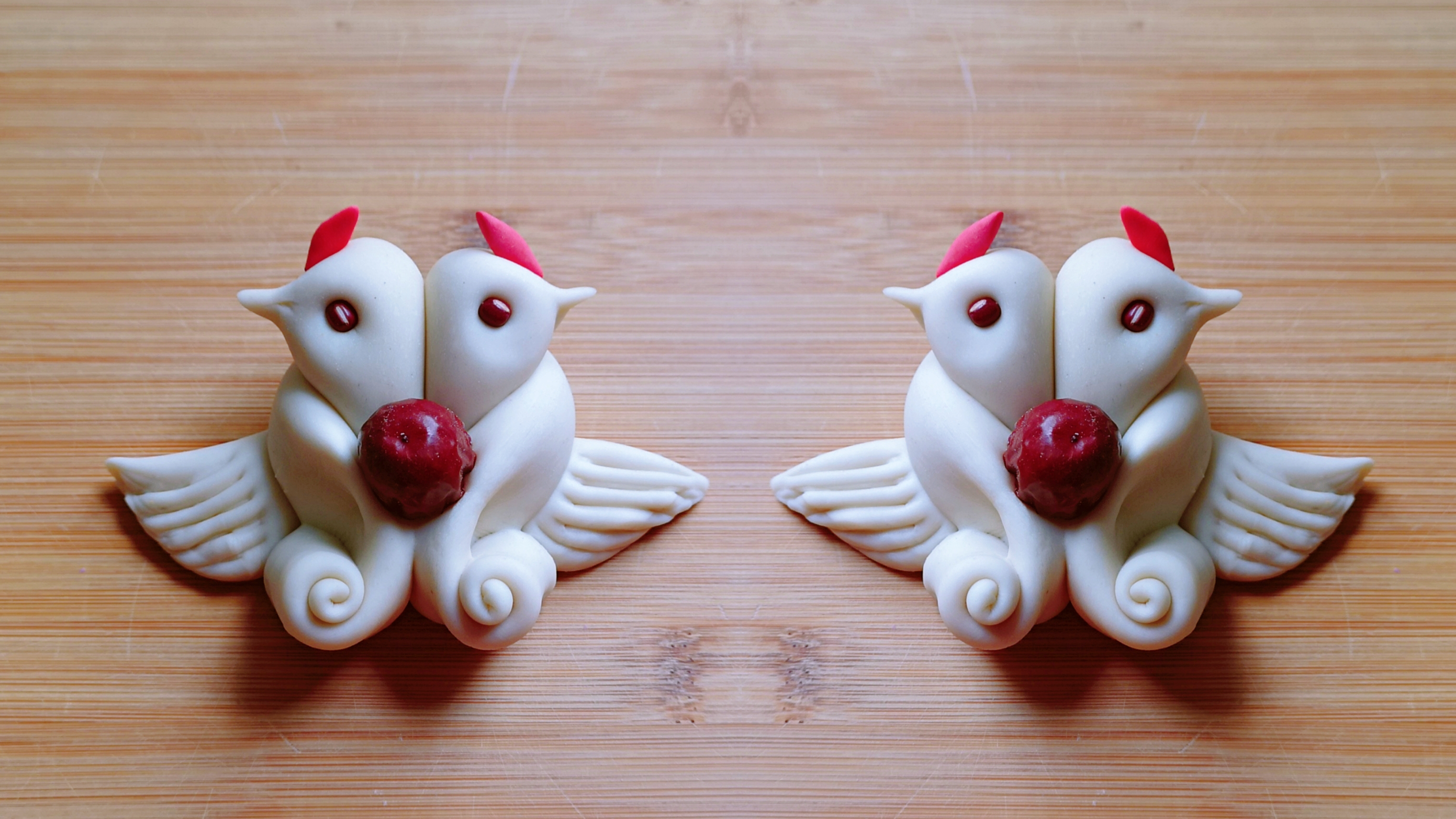 面条扭一扭,用新手法做小鸟馒头,特别有创意