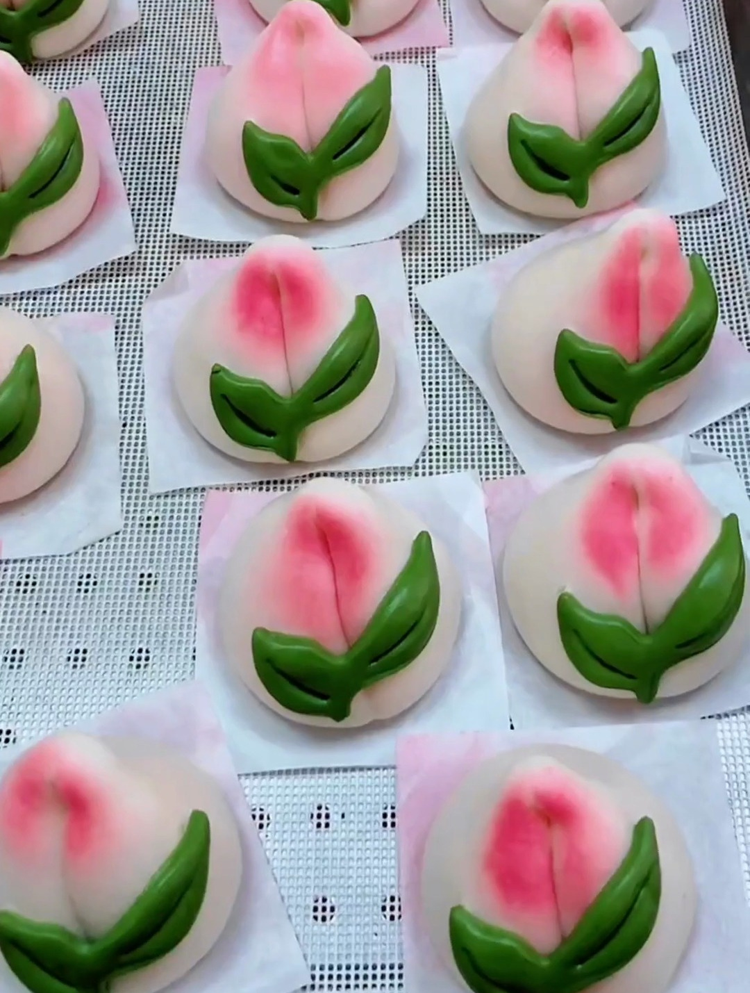 桃子形状的馒头太精致了!