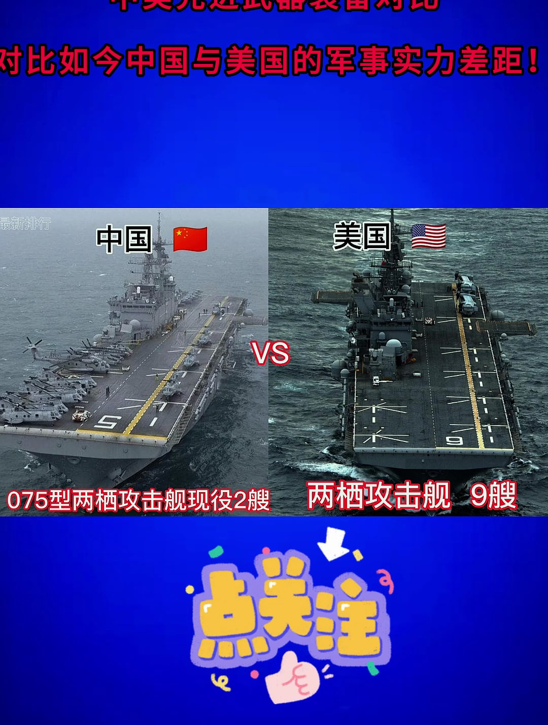 中美先进武器装备对比,对比如今中国与美国的军事实力差距!