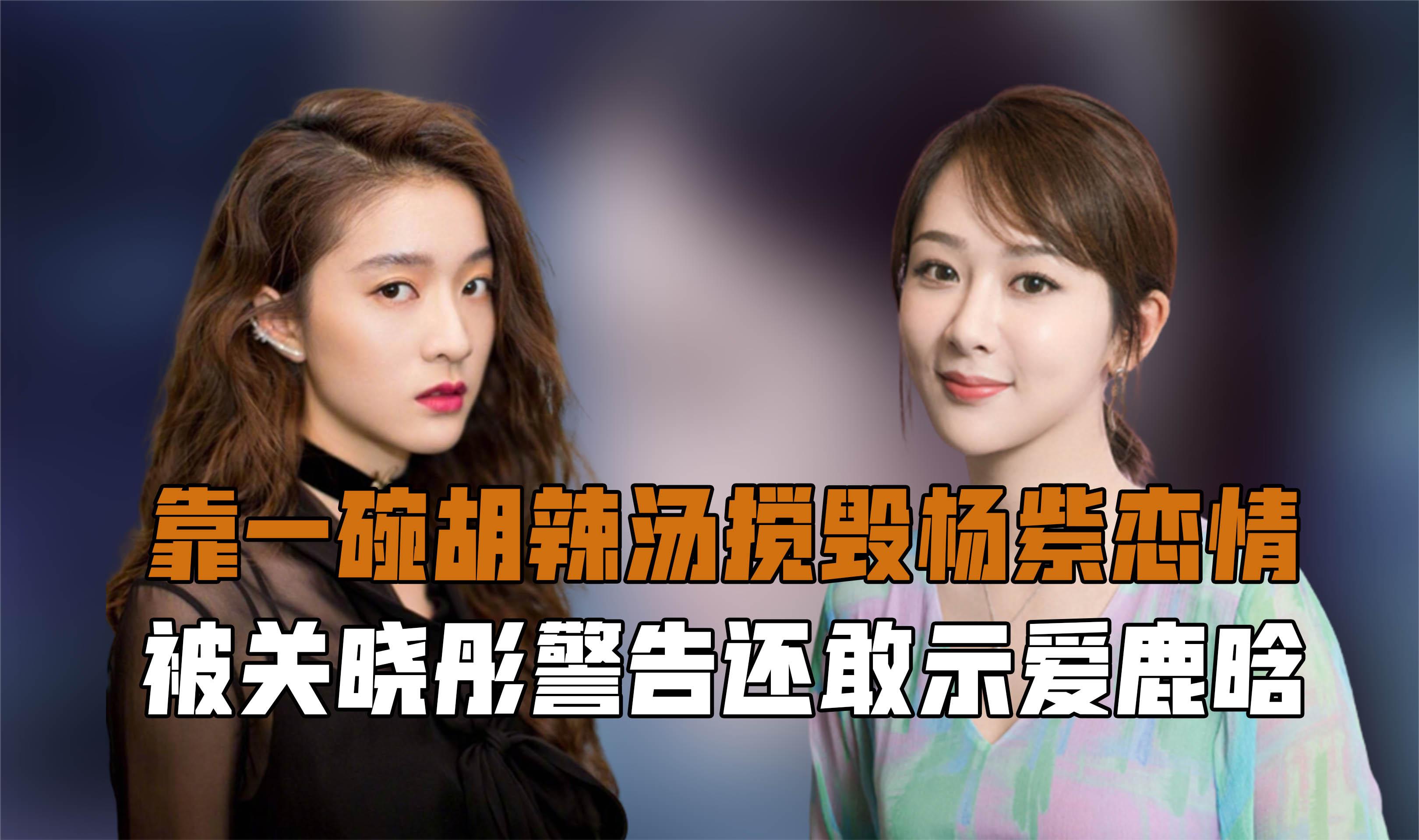 张雪迎到底多茶,拉踩关晓彤示爱鹿晗,靠一碗胡辣汤搅毁杨紫恋情