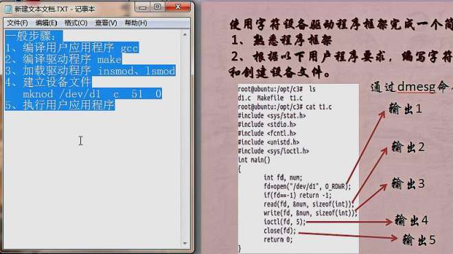 [图]练习题目：完善Linux字符设备驱动程序框架