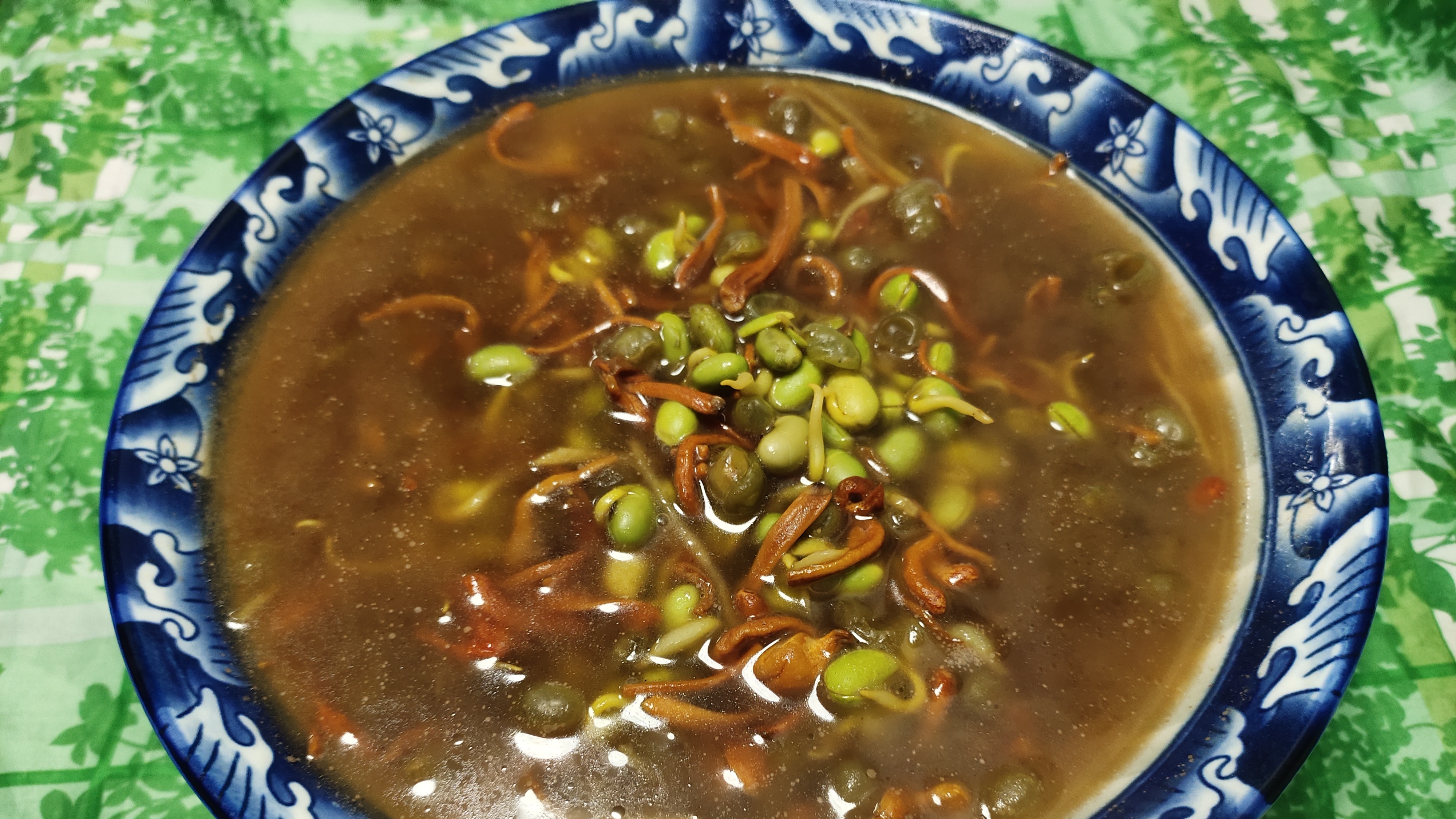 关德财老师教做素菜 虫草豆芽汤