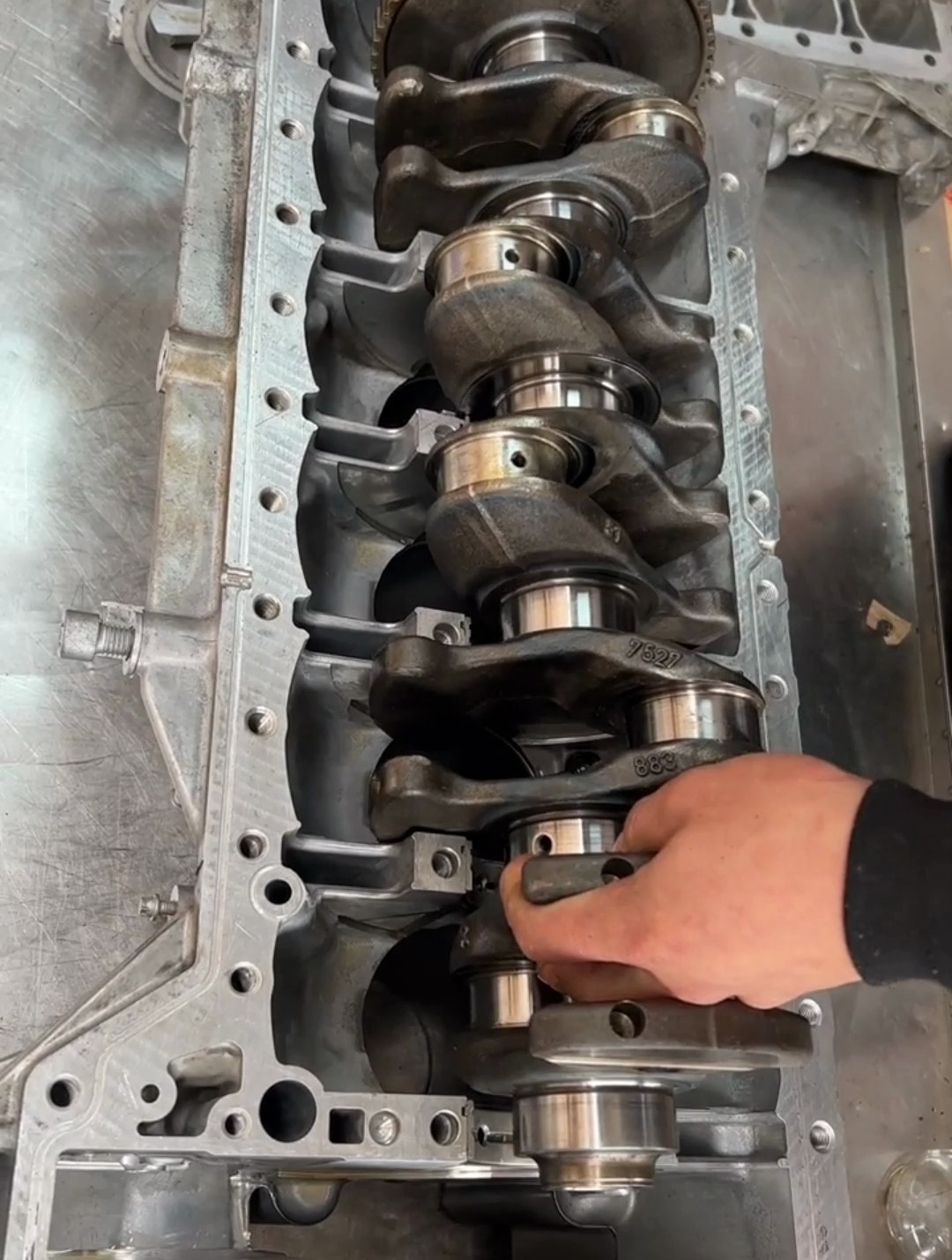 维修宝马n54发动机拉缸