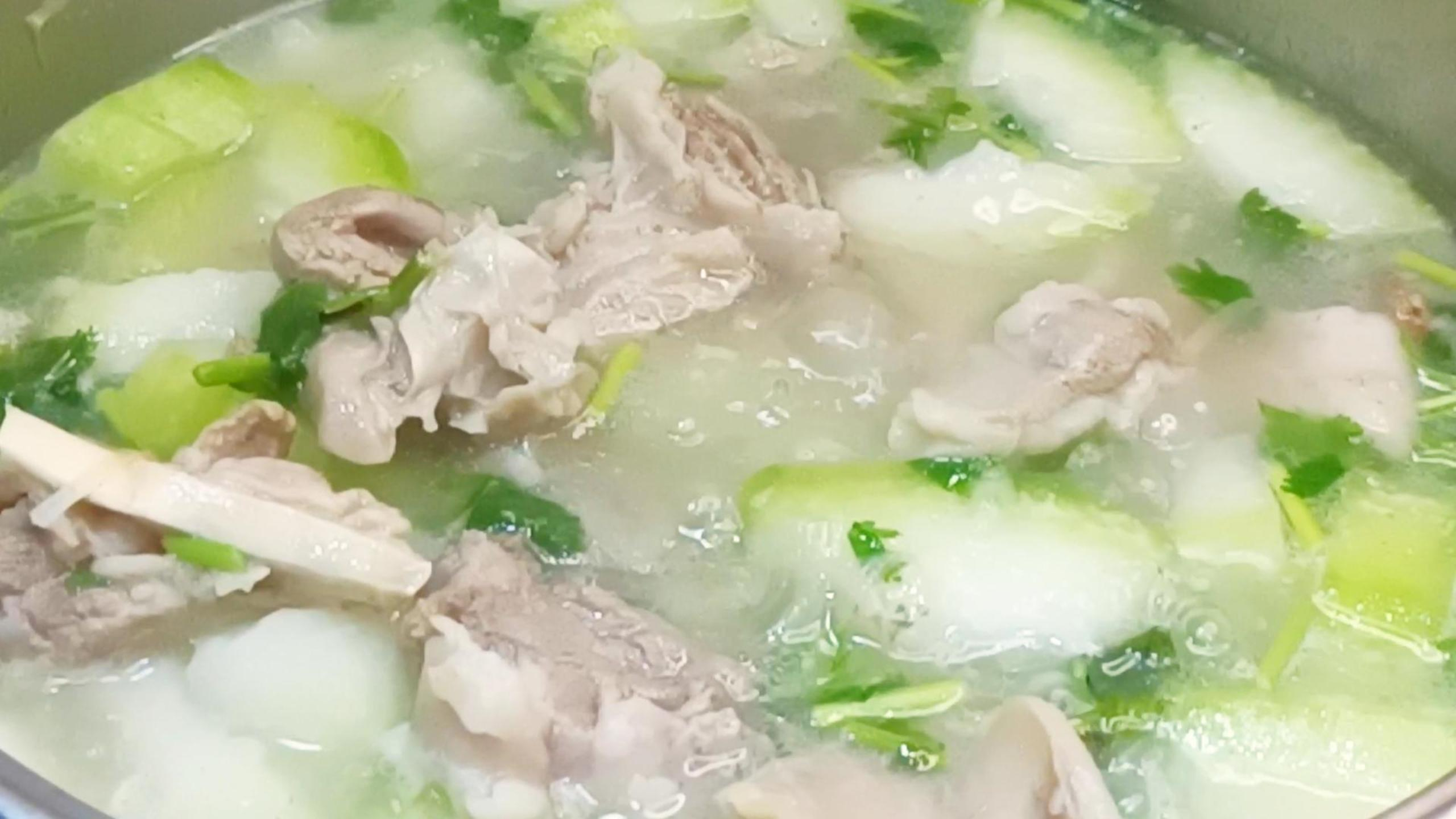 益气补虚、利水消肿,冬瓜羊肉汤