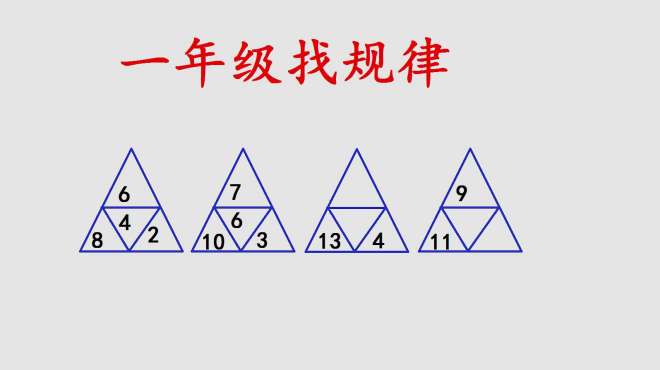 [图]小学一年级数学，找规律填数，辅导作业的家长估计又要抓狂了