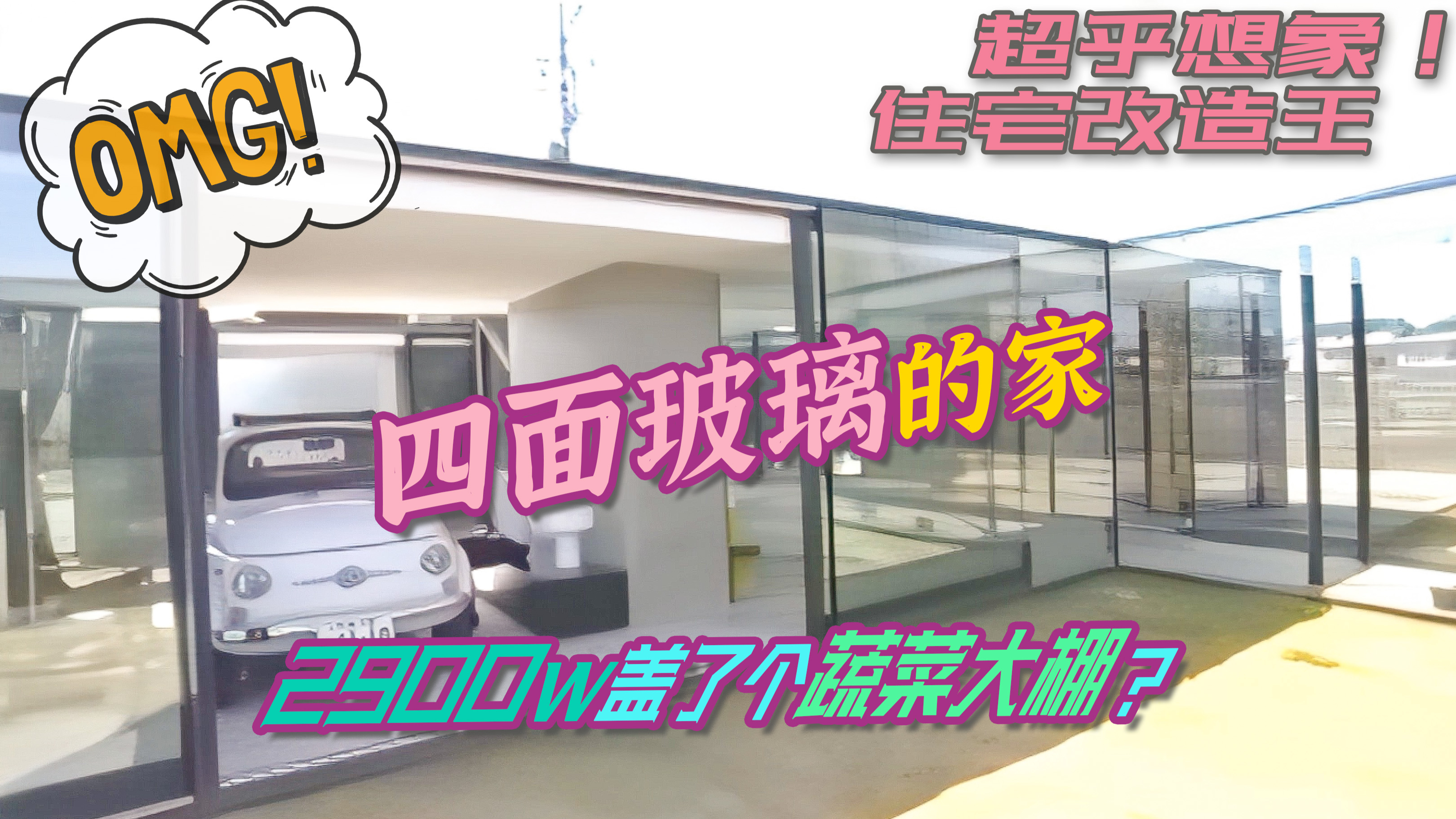「翻车大赏」2900万日元盖了个蔬菜大棚?耗时三年建造全玻璃房子