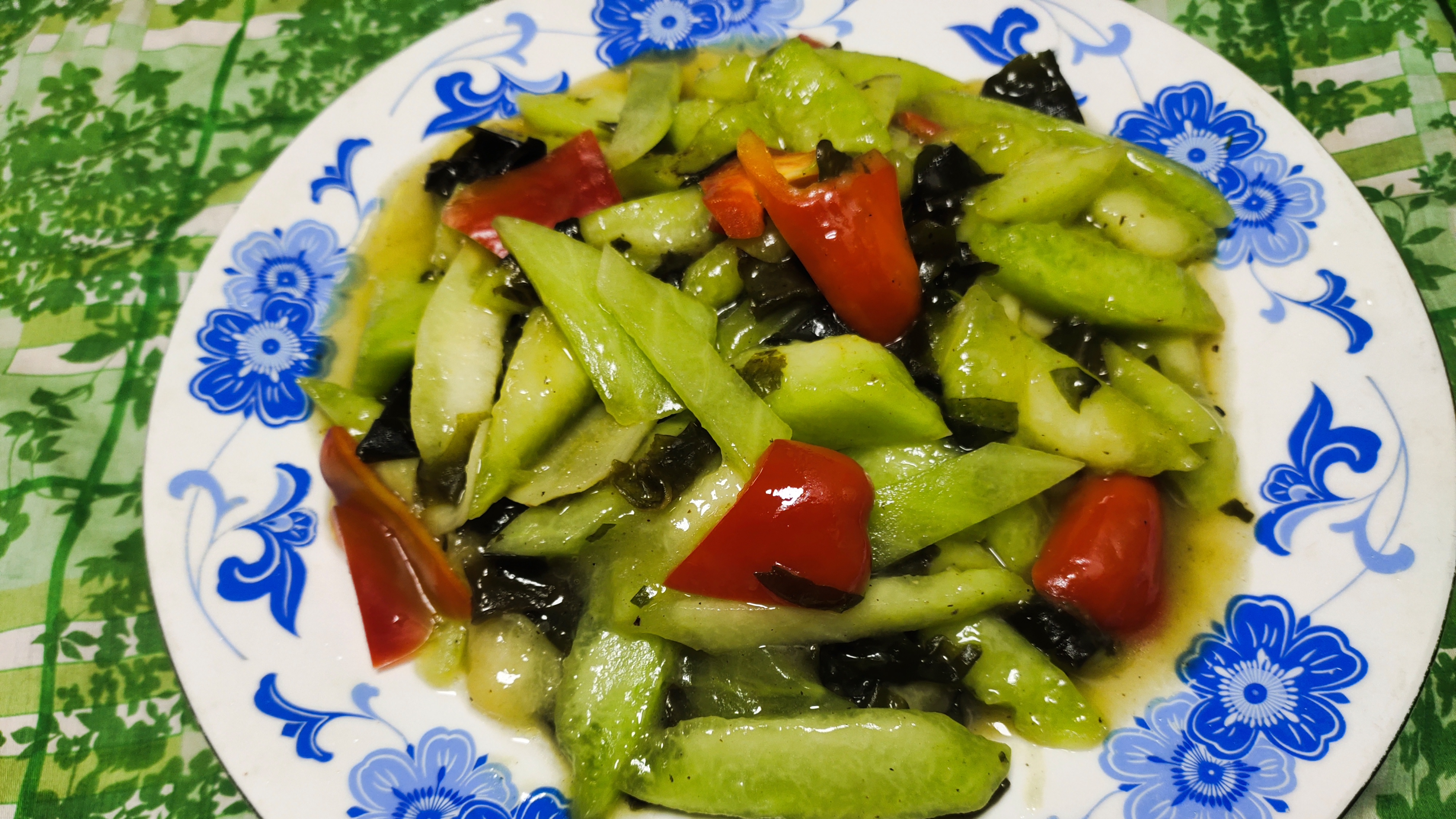 关德财老师教做素菜 海白菜炒哈密瓜