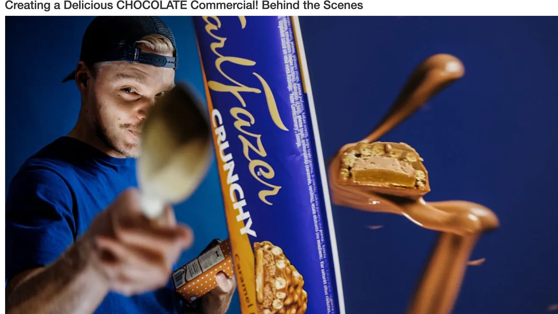 巧克力广告拍摄幕后教学