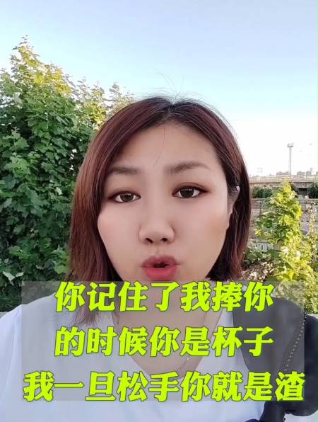 你记住了我捧你的时候你是杯子一旦放手你就是渣