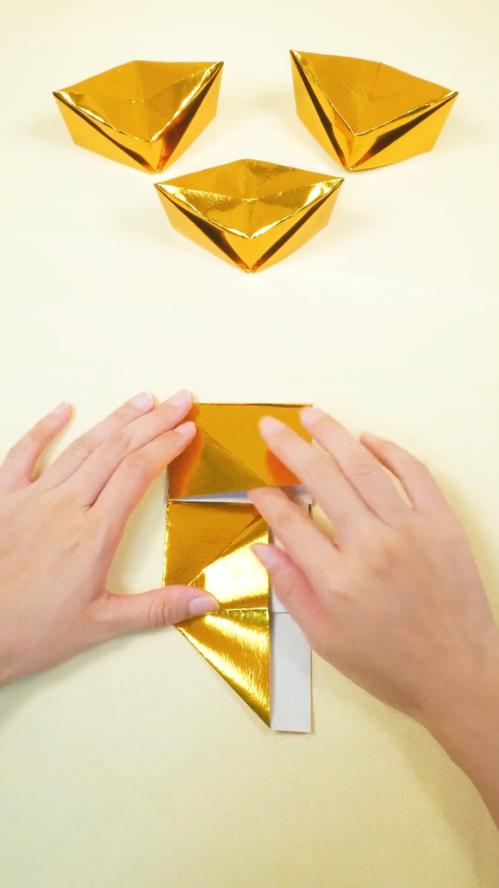 折纸教程,金纸款官宝叠法