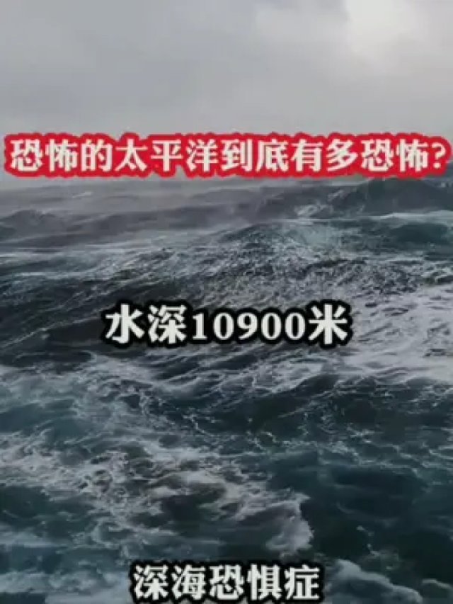 近距离接触太平洋深海,海浪非常吓人,深海恐惧症慎入!
