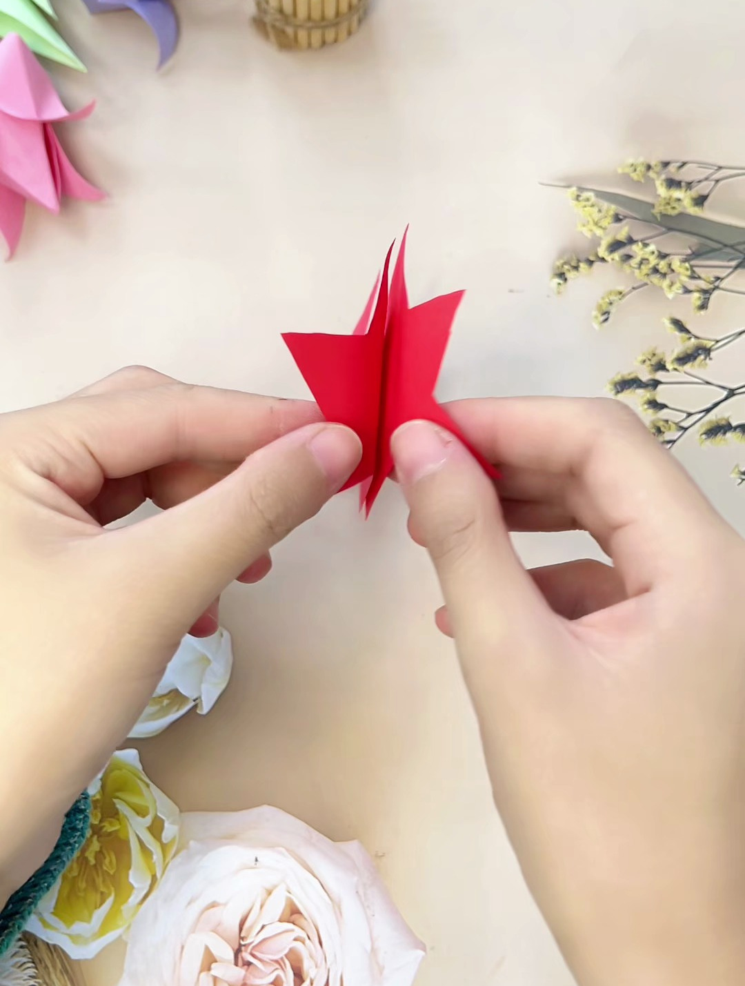 串联五角星82剪法超简单哦