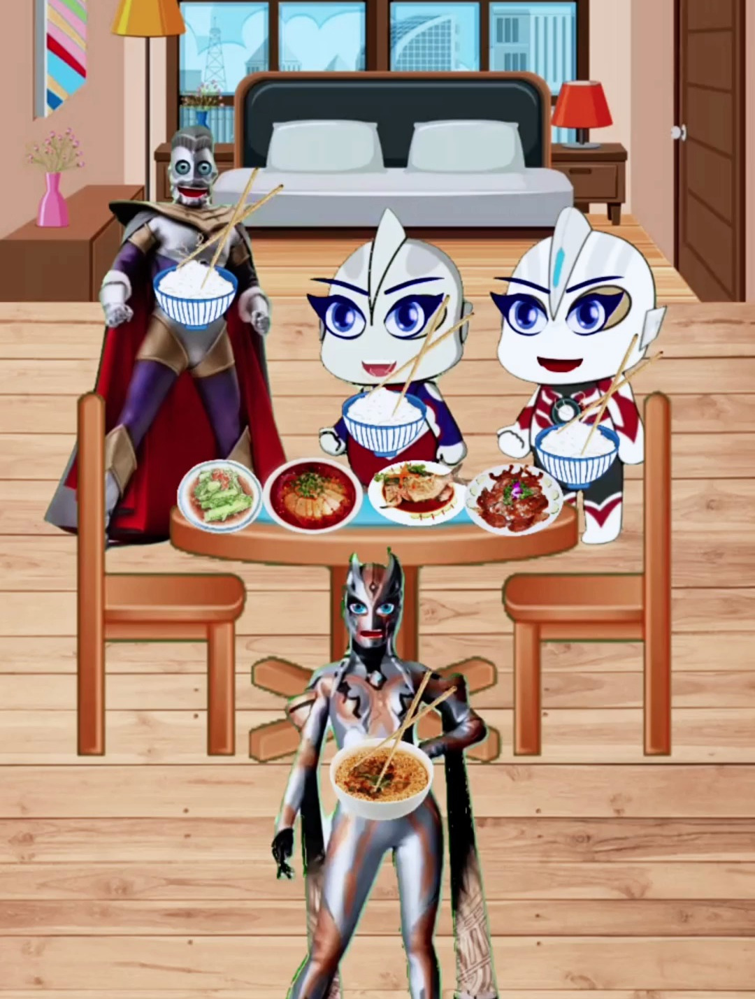 大龄儿童动画片 奥特曼 五一劳动节!