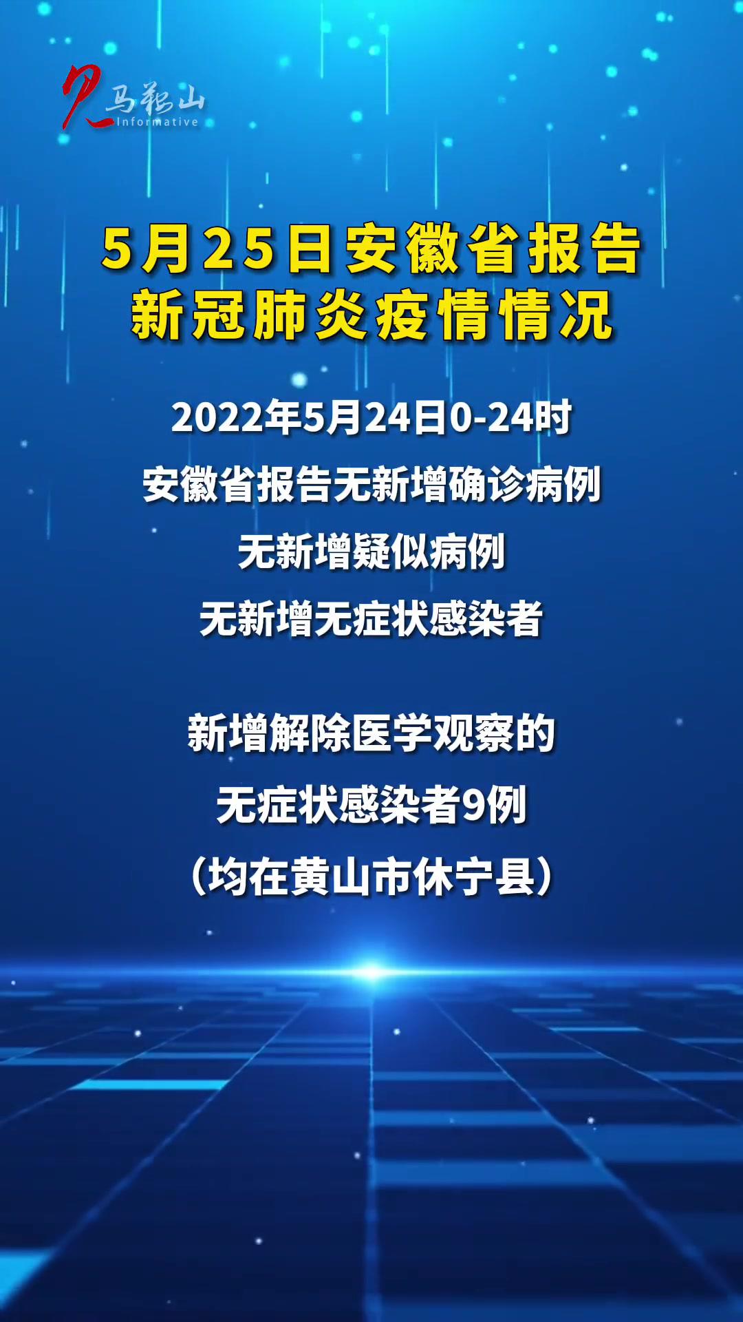 5月25日安徽省报告新冠肺炎疫情情况 安徽疫情 疫情防控