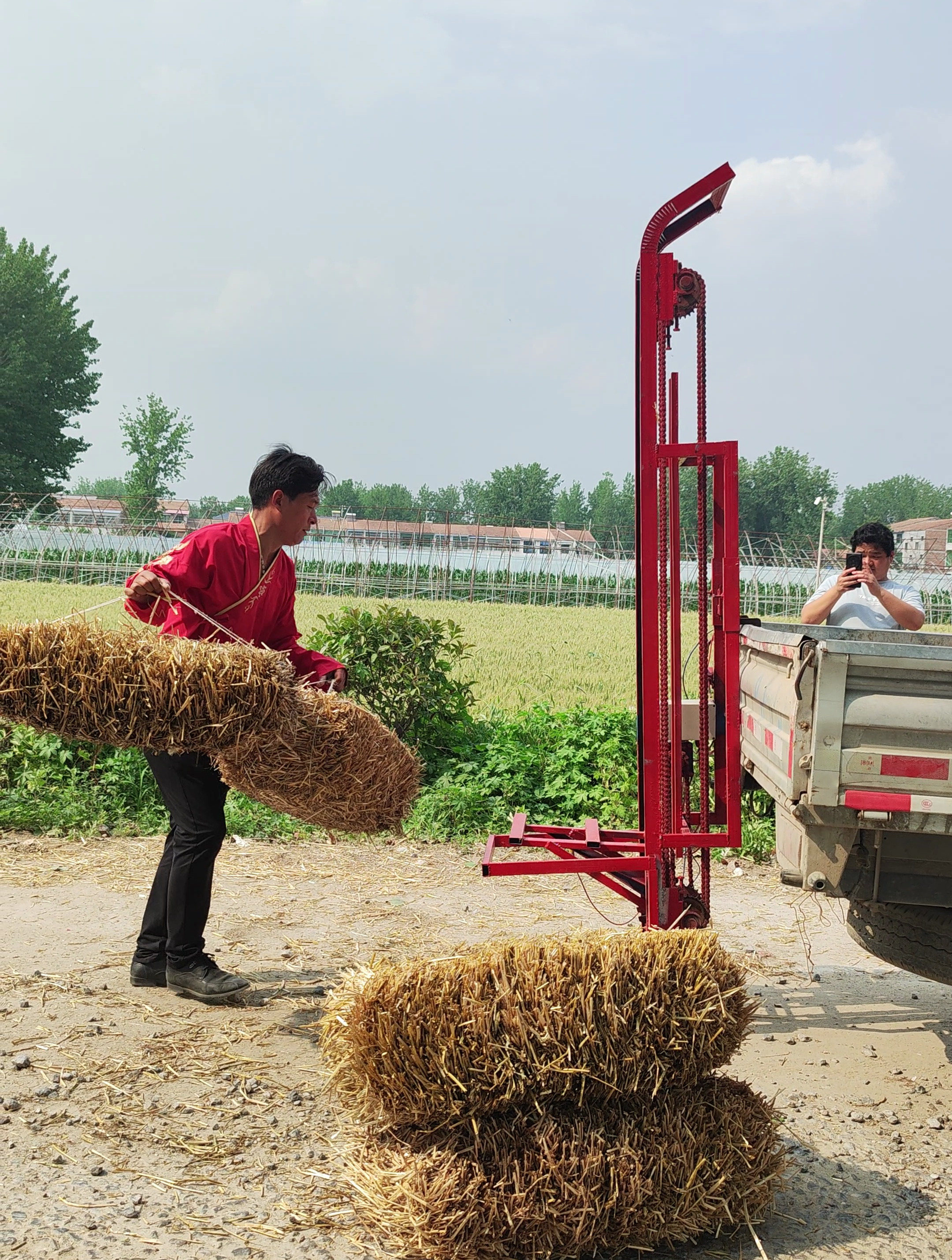 草捆装车机草捆提升机草捆装车神器捆草装车装草机草捆机12伏24伏-度