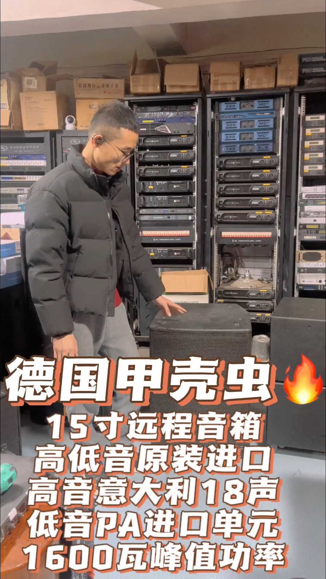 德国甲壳虫15寸原装进口18声pa喇叭单元酒吧远程音箱音响