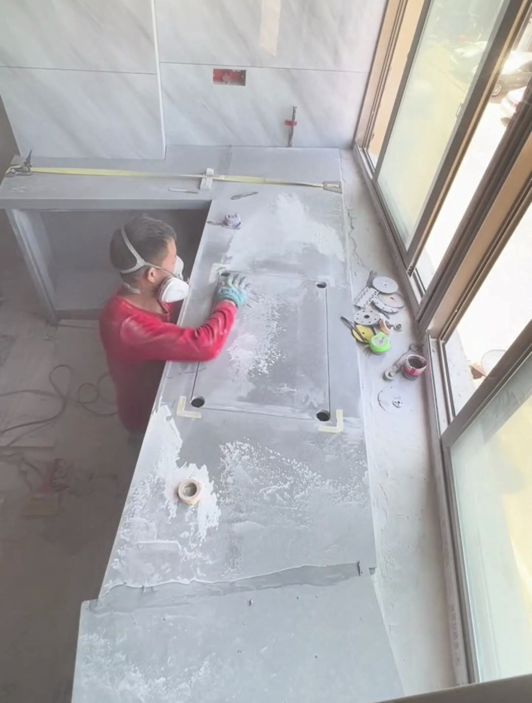 监控看到师傅给台中盆开槽"神场面"!果然经验老道啊!学到了