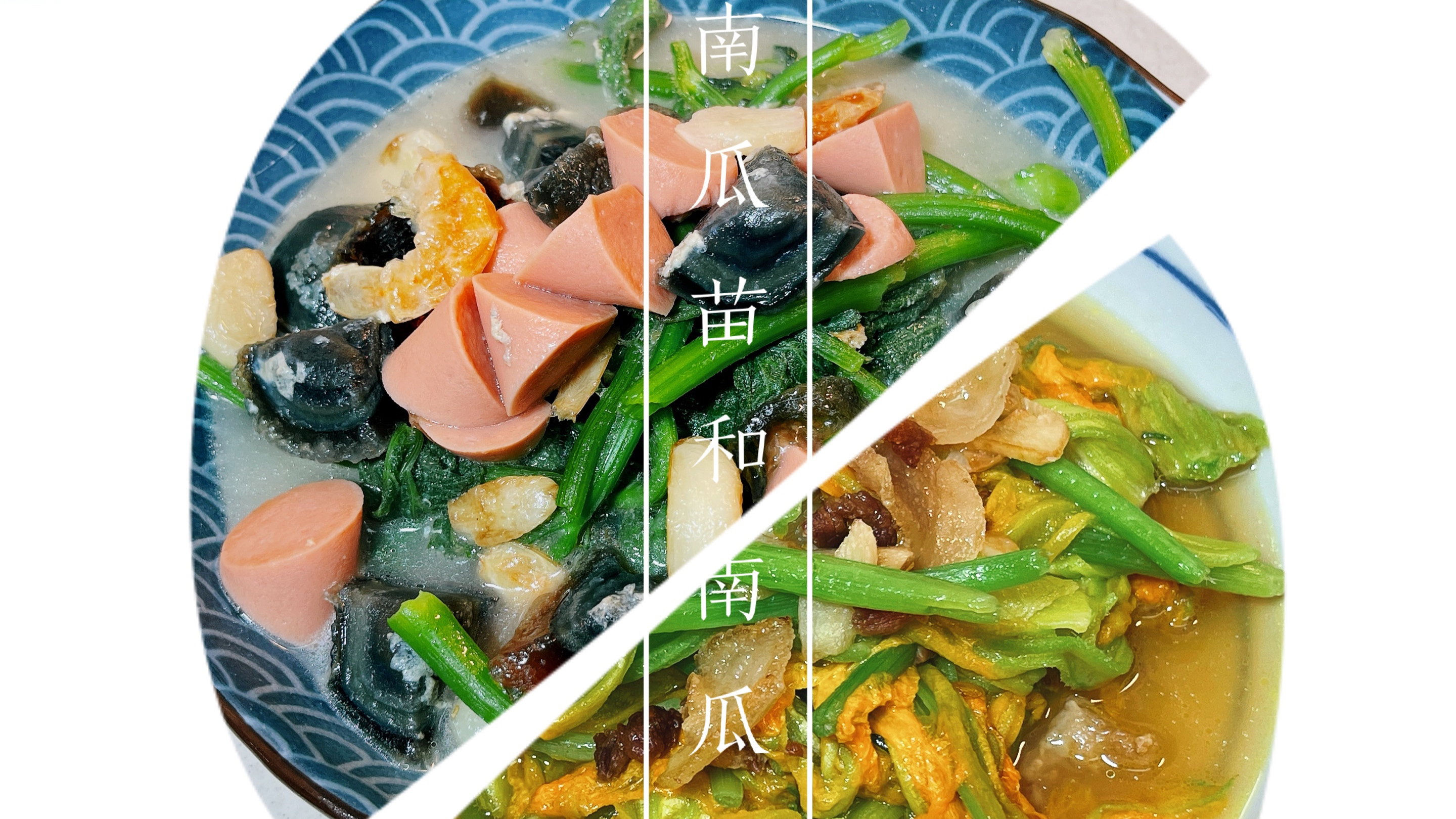 你有吃过南瓜花和南瓜藤吗？我最喜欢清炒和上汤，吃过的人都说好