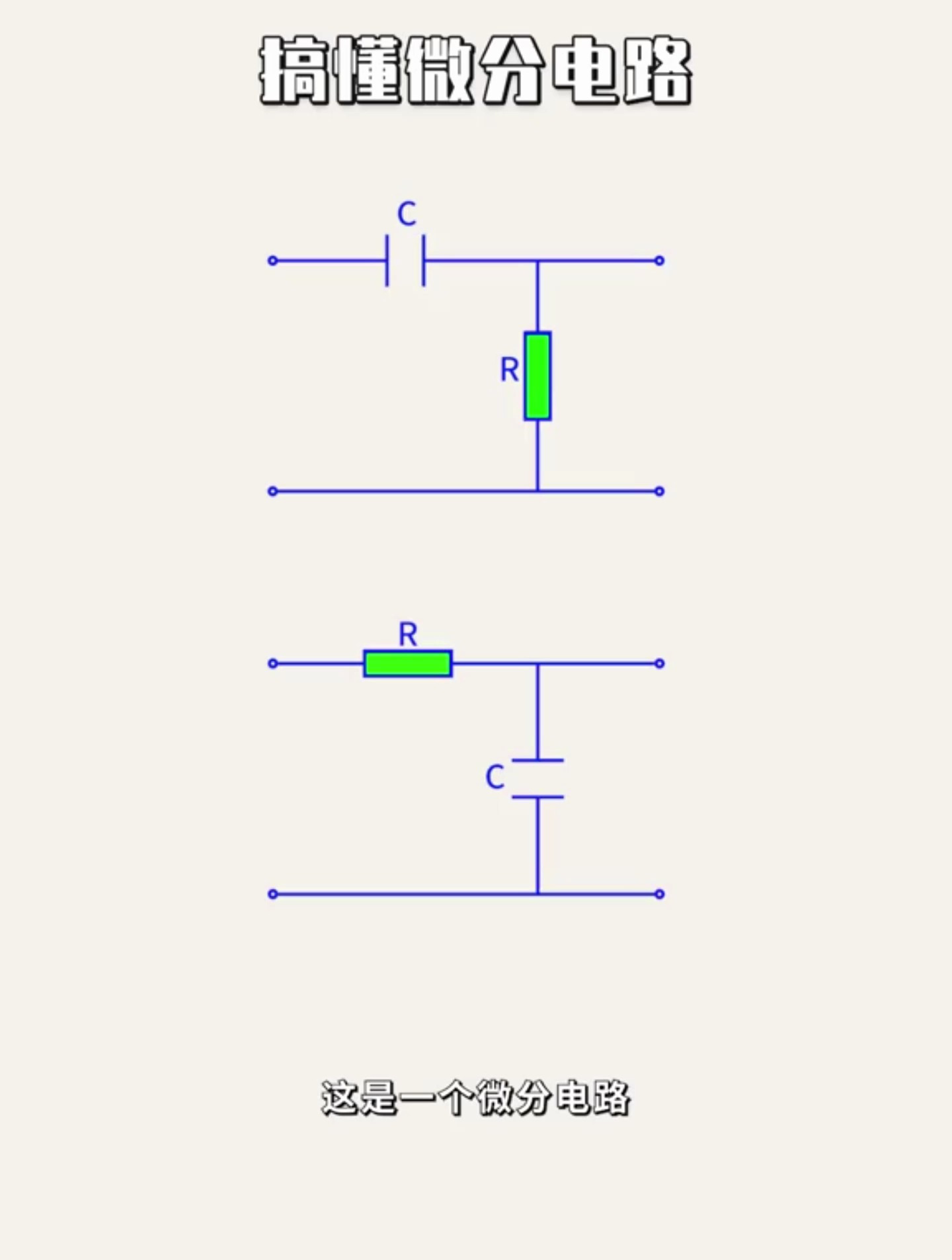 简单小知识 教你搞懂微分电路