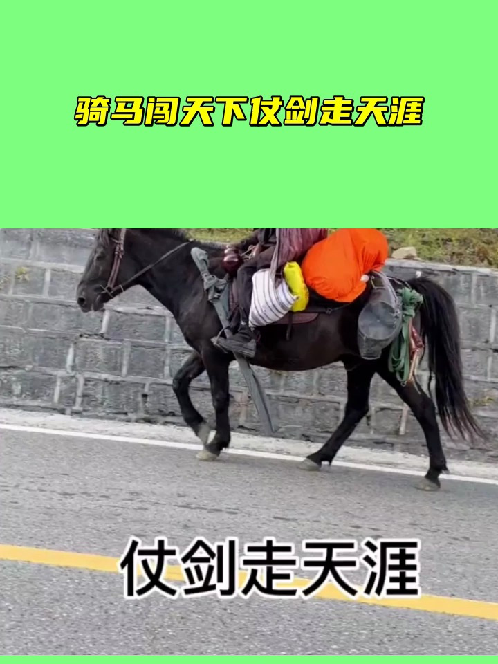 骑马闯天下 仗剑走天涯