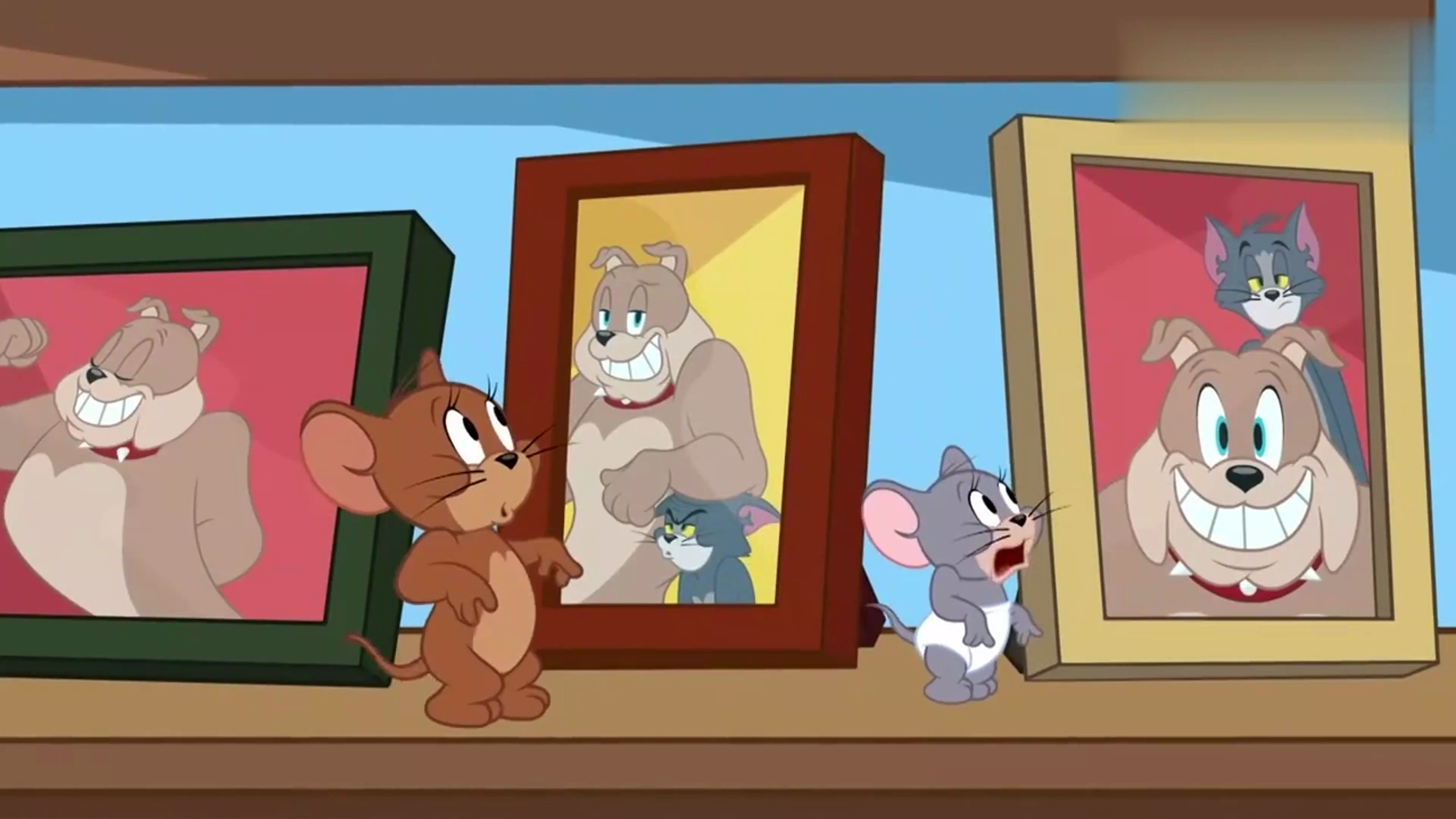 猫和老鼠:今天是给汤姆和狗狗拍照片的日子