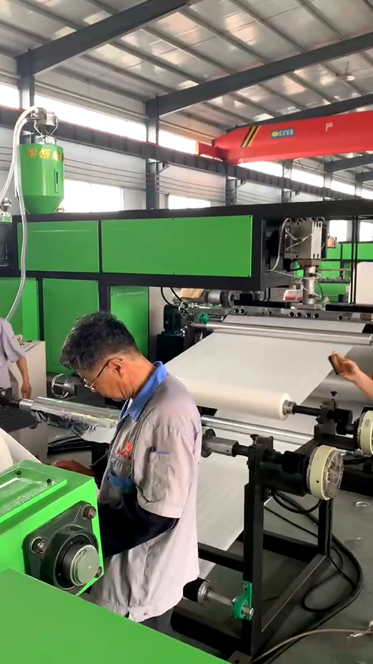 编织布复合epe珍珠棉铜门防盗门包装淋膜机淋膜复合尼龙袋珍珠棉-度小