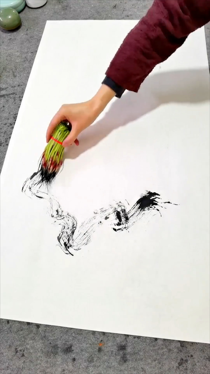 巡游天地间,快活似神仙墨轩子禅画水墨-度小视