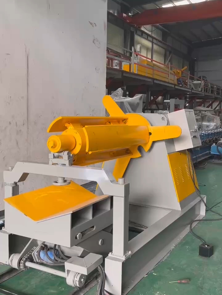 睿至锋工厂直供自动液压放料架镀锌钢卷放料架设备自动放卷机-度小视