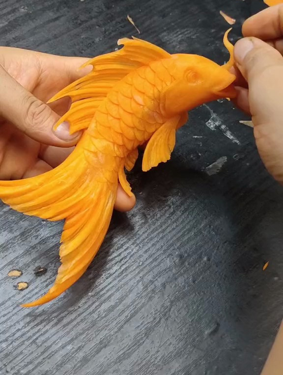 胡萝卜鲤鱼教程奉上,想学的朋友,赶快学起来-度小视