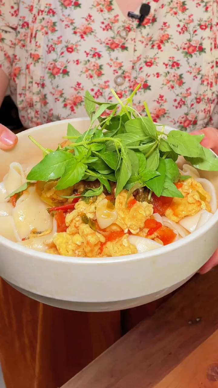 我们大河南的鸡蛋番茄烩捞面你吃过么