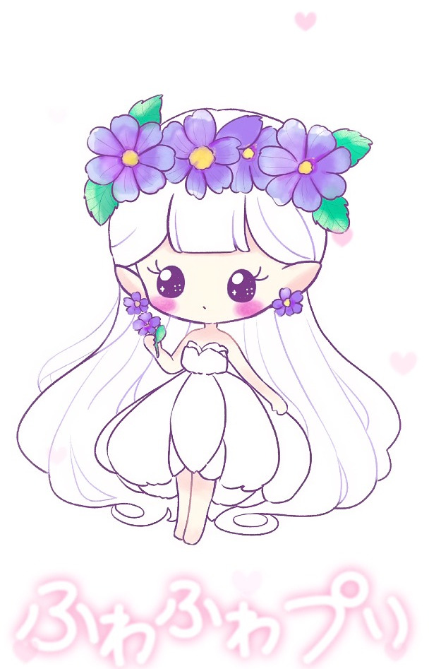 卡通q版简笔画,花朵小公主紫罗兰动漫简笔画,超可爱儿童简笔画