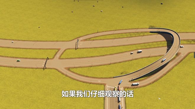 [图]天际线：为了不在堵车，规划一个工业区分流环岛