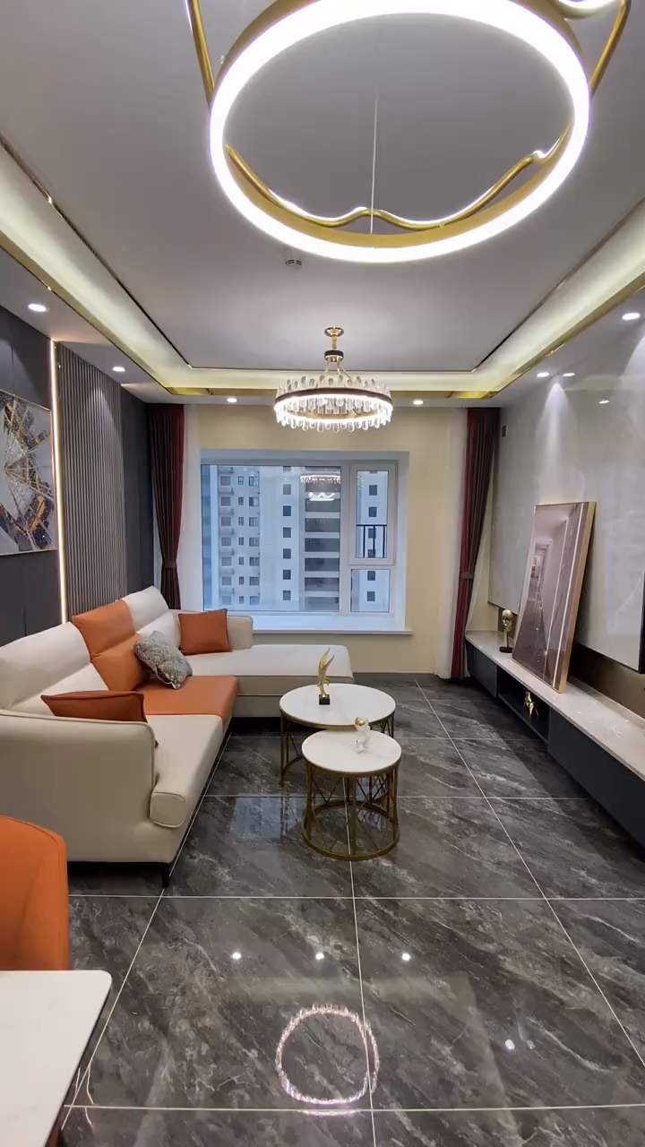 80平新房装修好了现代轻奢风格高端又大气