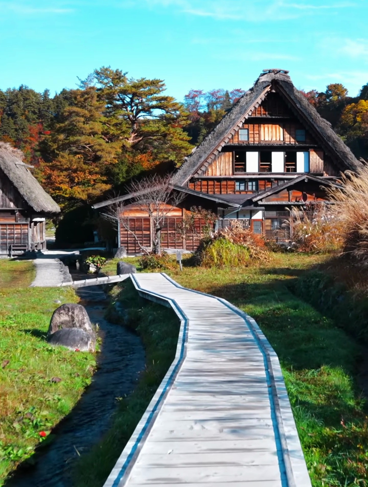 幽静的日本山村美景