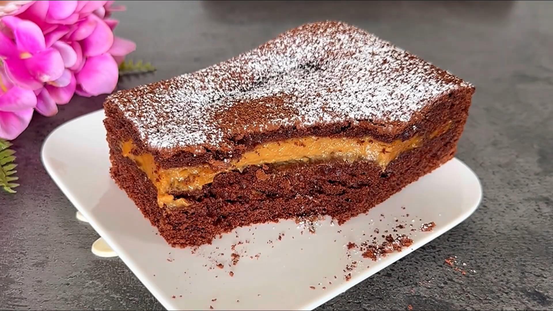 咖啡奶油蛋糕!太好吃了,我每个周末都会做