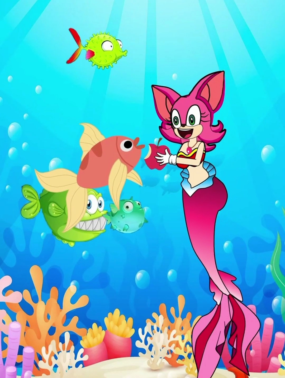 彩虹美人鱼动画片图片