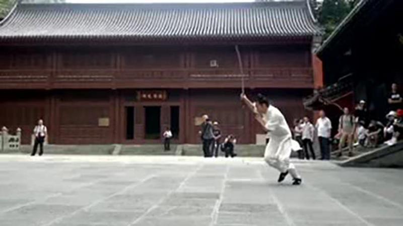 武当双手剑套路,剑法就是身法!,体育,武术,好看视频