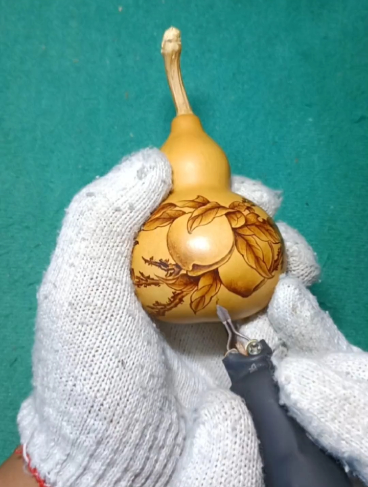 非物质文化遗产手工制作 葫芦烙画 民间艺术传承 传统文化-度小视