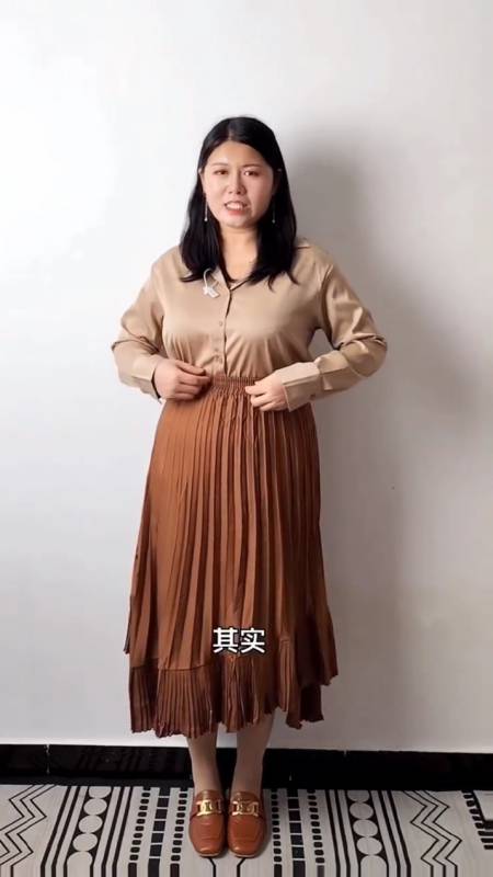 170cm160斤|显瘦半身裙分享,平价好穿-度小视