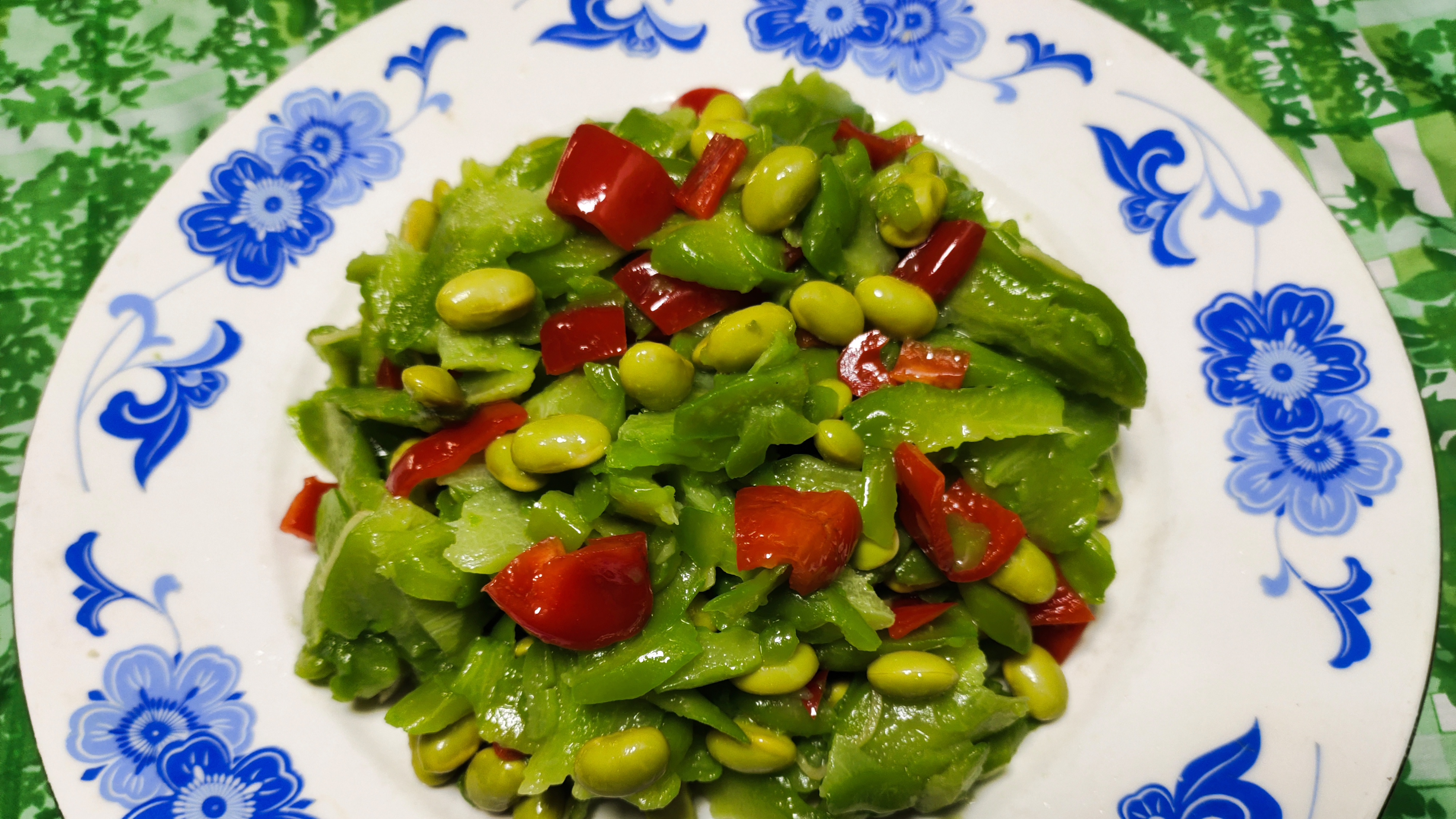 关德财老师教做素菜 苦瓜拌毛豆